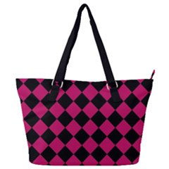 Block Fiesta Black And Peacock Pink Full Print Shoulder Bag by FashionBoulevard