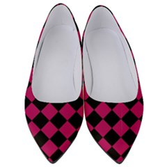 Block Fiesta Black And Peacock Pink Women s Low Heels by FashionBoulevard