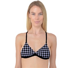 Block Fiesta Black And Silver Grey Reversible Tri Bikini Top by FashionBoulevard