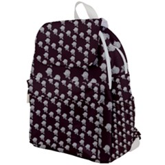 White Rose In Maroon Top Flap Backpack by snowwhitegirl