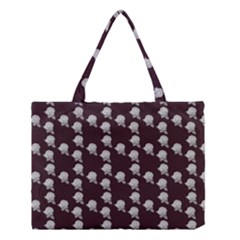 White Rose In Maroon Medium Tote Bag