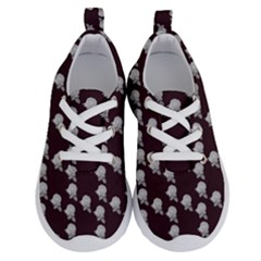 White Rose In Maroon Running Shoes by snowwhitegirl