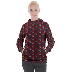 Rose Maroon Women s Hooded Pullover by snowwhitegirl