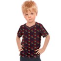 Rose Maroon Kids  Sports Tee View1