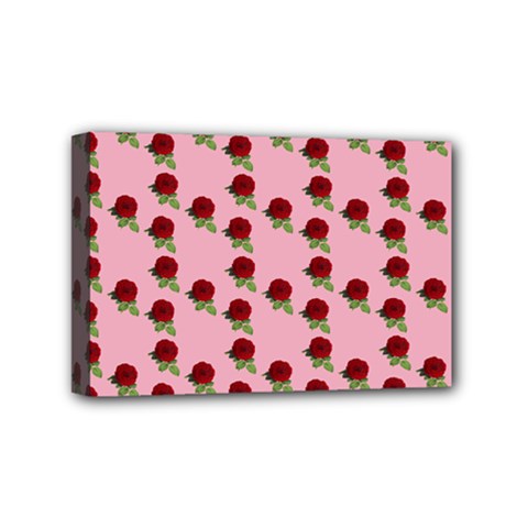 Rose In Pink Mini Canvas 6  X 4  (stretched) by snowwhitegirl