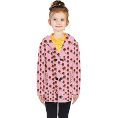 Rose In Pink Kids  Double Breasted Button Coat by snowwhitegirl