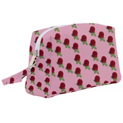 Rose In Pink Wristlet Pouch Bag (large) by snowwhitegirl