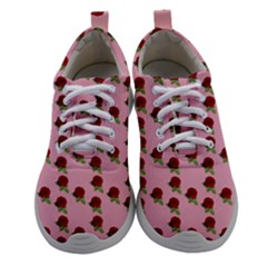 Rose In Pink Women Athletic Shoes by snowwhitegirl