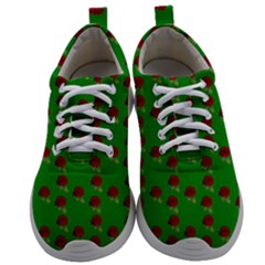 Rose In Green Mens Athletic Shoes