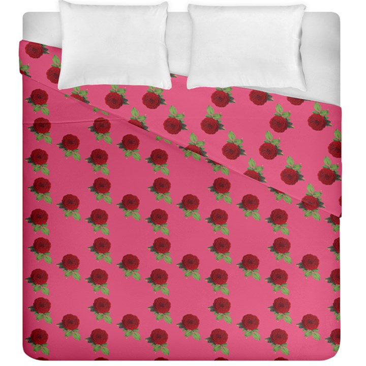 Rose In Mexican Pink Duvet Cover Double Side (King Size)