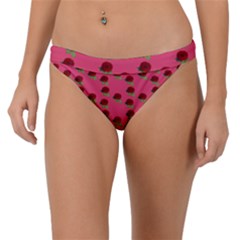 Rose In Mexican Pink Band Bikini Bottom by snowwhitegirl