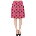 Rose In Mexican Pink Velvet High Waist Skirt View1