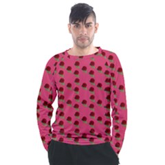 Rose In Mexican Pink Men s Long Sleeve Raglan Tee