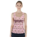 Robin Art Pink Pattern Racer Back Sports Top View1