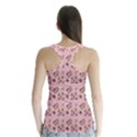 Robin Art Pink Pattern Racer Back Sports Top View2