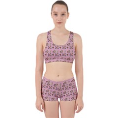 Robin Art Pink Pattern Work It Out Gym Set by snowwhitegirl