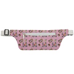 Robin Art Pink Pattern Active Waist Bag