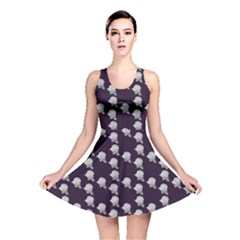 White Rose In Purple Reversible Skater Dress by snowwhitegirl