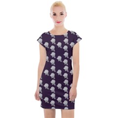 White Rose In Purple Cap Sleeve Bodycon Dress by snowwhitegirl