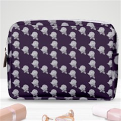 White Rose In Purple Make Up Pouch (medium) by snowwhitegirl