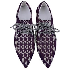 White Rose In Purple Women s Pointed Oxford Shoes by snowwhitegirl