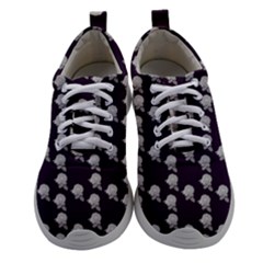 White Rose In Purple Women Athletic Shoes