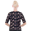 Robin Art Black Pattern Cropped Button Cardigan View2