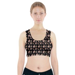 Robin Art Black Pattern Sports Bra With Pocket by snowwhitegirl