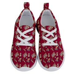 Robin Art Red Pattern Running Shoes by snowwhitegirl