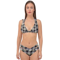 Doily Only Pattern Double Strap Halter Bikini Set by snowwhitegirl