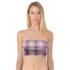 Doily Only Pattern Purple Bandeau Top by snowwhitegirl