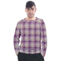 Doily Only Pattern Purple Men s Long Sleeve Raglan Tee View1