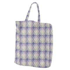 Doily Only Pattern Blue Giant Grocery Tote by snowwhitegirl