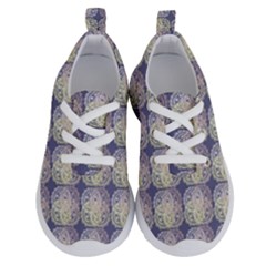 Doily Only Pattern Blue Running Shoes by snowwhitegirl