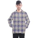 Doily Only Pattern Blue Men s Half Zip Pullover View1