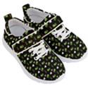 Green Elephant Pattern Kids  Velcro Strap Shoes View3