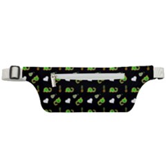 Green Elephant Pattern Active Waist Bag