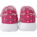 Green Elephant Pattern Hot Pink Men s Velcro Strap Shoes View4