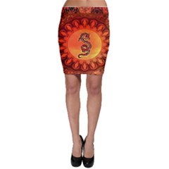 Wonderful Chinese Dragon Bodycon Skirt by FantasyWorld7