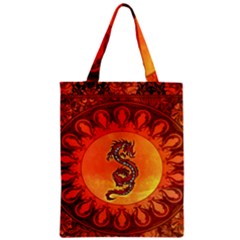 Wonderful Chinese Dragon Zipper Classic Tote Bag by FantasyWorld7