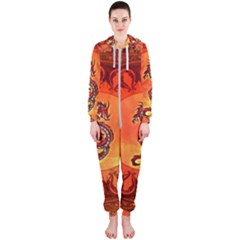 Wonderful Chinese Dragon Hooded Jumpsuit (ladies)  by FantasyWorld7