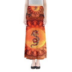 Wonderful Chinese Dragon Full Length Maxi Skirt by FantasyWorld7