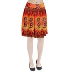 Wonderful Chinese Dragon Pleated Skirt by FantasyWorld7