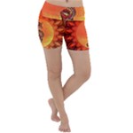 Wonderful Chinese Dragon Lightweight Velour Yoga Shorts