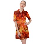 Wonderful Chinese Dragon Belted Shirt Dress