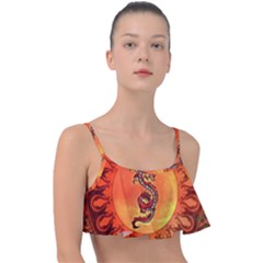 Wonderful Chinese Dragon Frill Bikini Top by FantasyWorld7