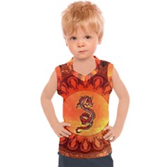 Wonderful Chinese Dragon Kids  Sport Tank Top