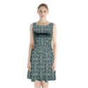 Pattern1 Sleeveless Waist Tie Chiffon Dress View1