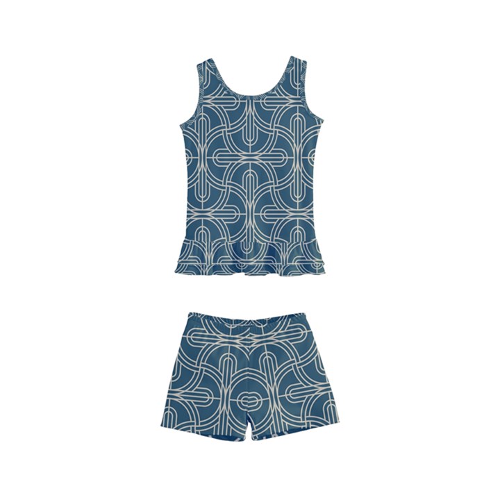 Pattern1 Kids  Boyleg Swimsuit