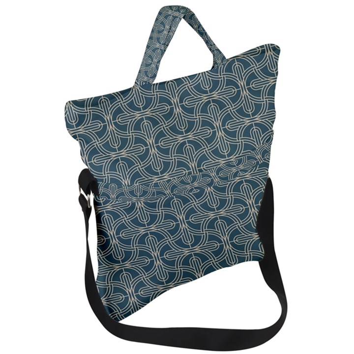 Pattern1 Fold Over Handle Tote Bag